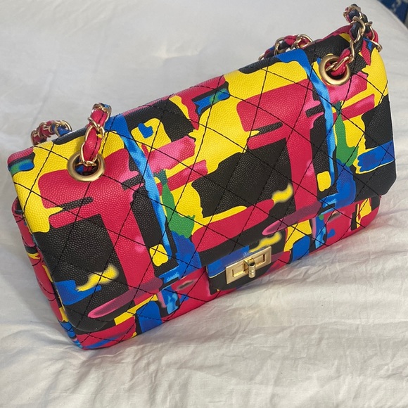 Colorful Blocks Purse - Picture 1 of 7